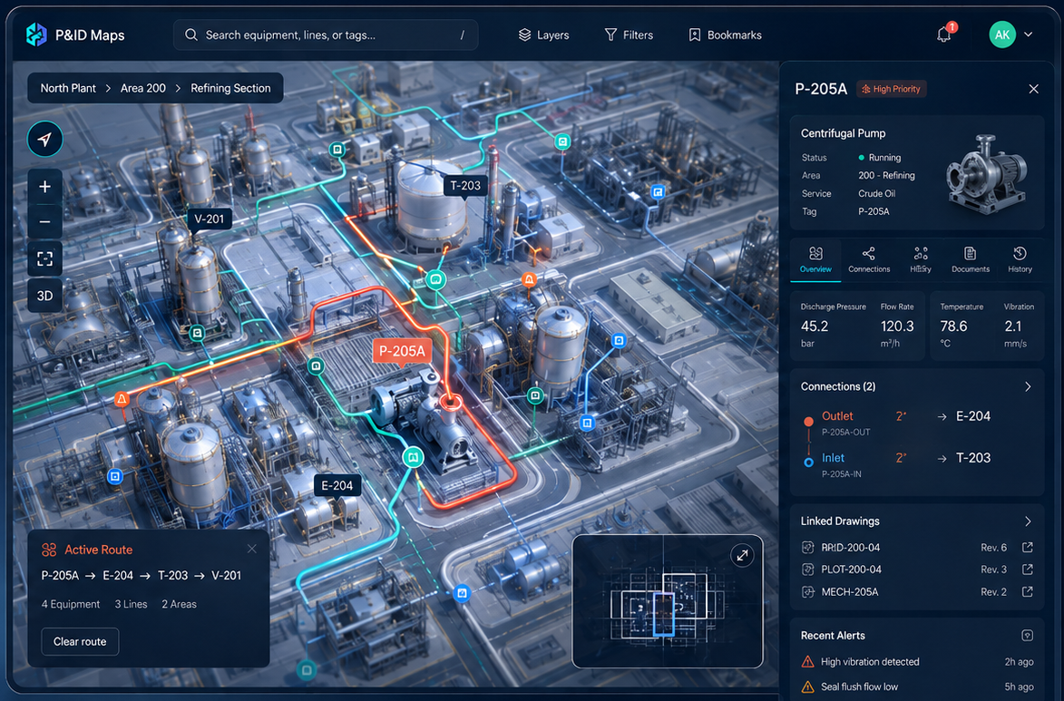 PlantFCE Maps interface